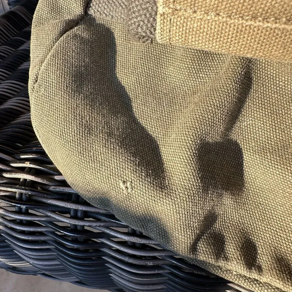 Vintage L.L Bean Sunwashed Canvas Adventure Duffel Large Tan Gorpcore Granola‎